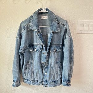 Mango Oversized Denim Jean Jacket